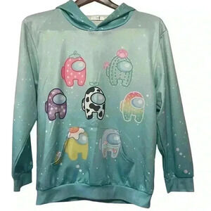 Among Us Lightweight Hoodie boys or girls size Large Or Youth 14-16